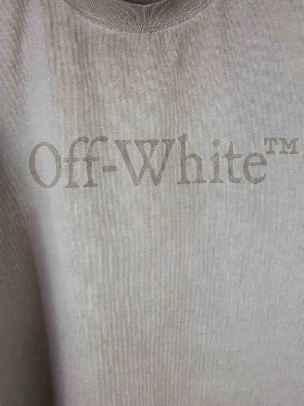 Off-white Skateboarding Inspired Crew Neck T-shirt In Gray