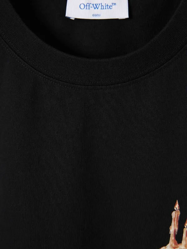 OFF-WHITE グラフィック Tシャツ ブラック Off-White Spray Helvetica Skate Black T Shirt