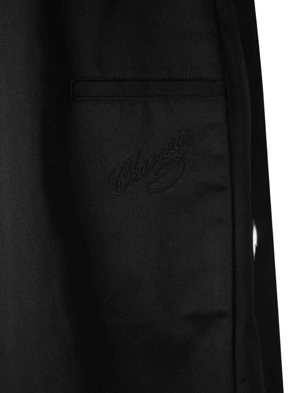 Willy Chavarria Belt Loops Trousers In Black