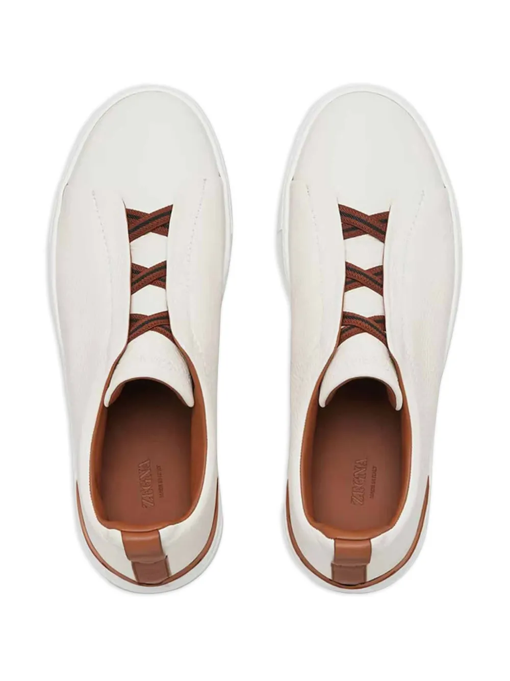 Zegna Leren sneakers Wit