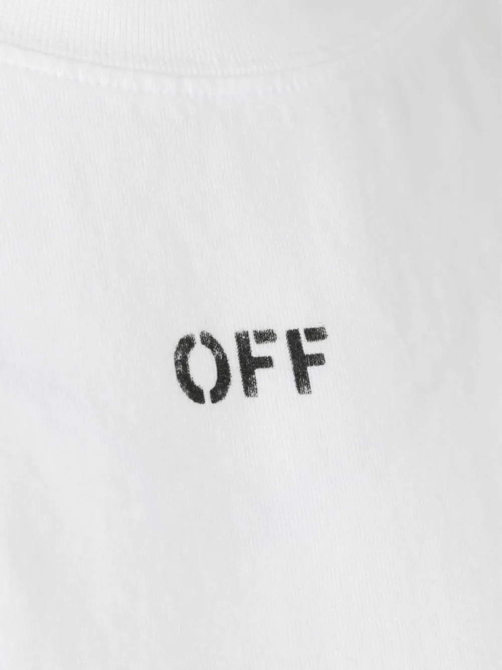 Off-White T-shirt met logo Wit