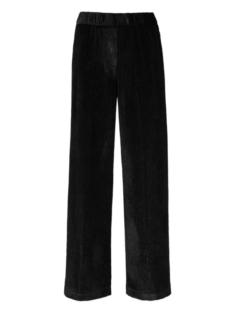 Peserico Pleated Flared Trousers In Black