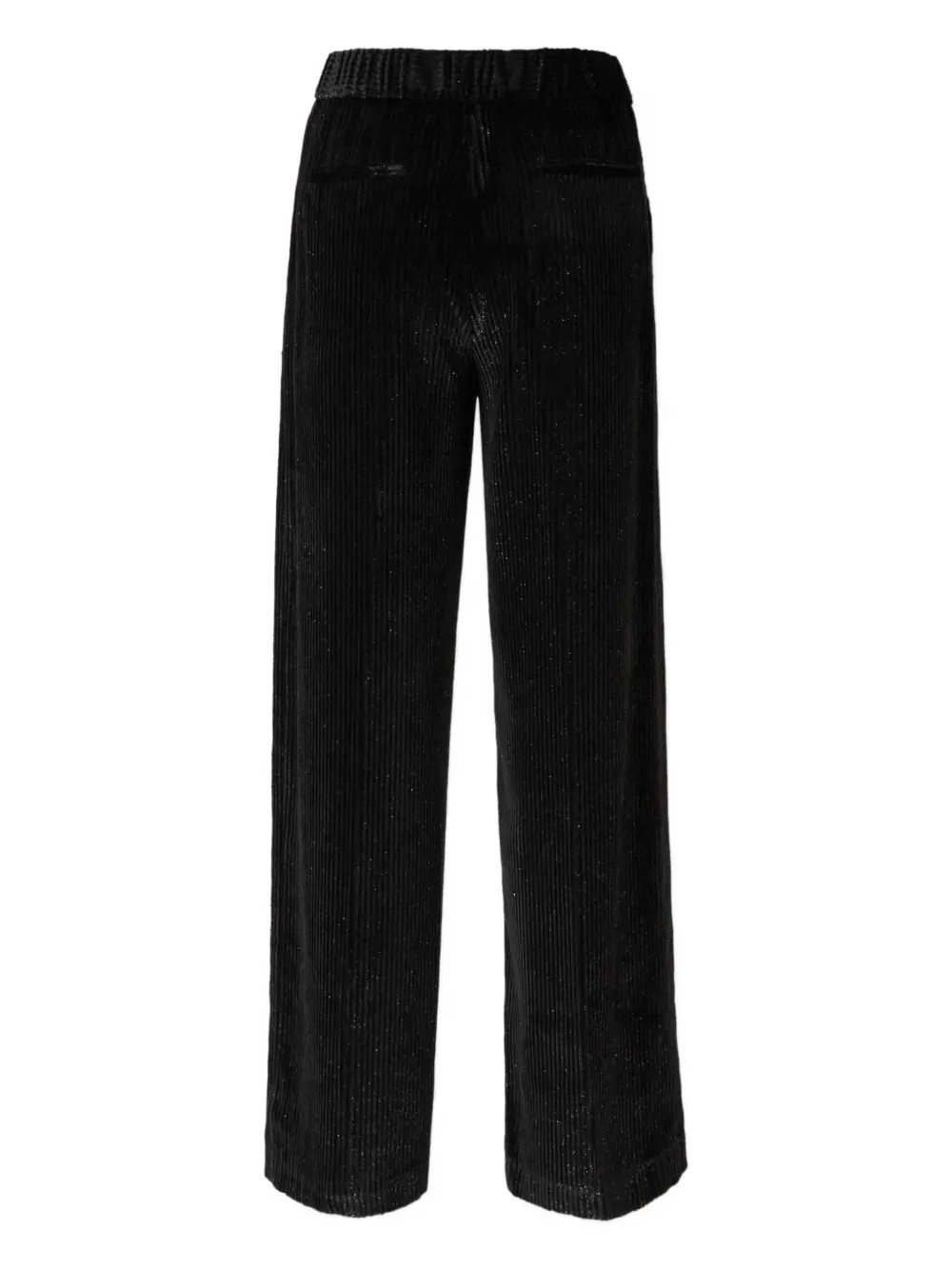 Peserico Pleated Flared Trousers In Black