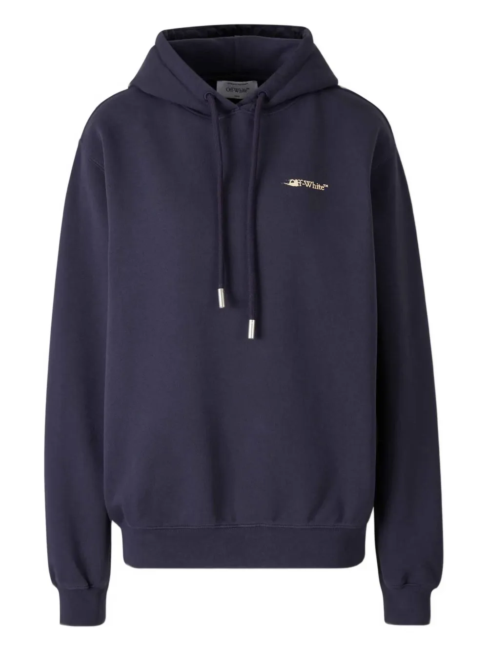 Off-white Hooded Logo Sweatshirt In Black