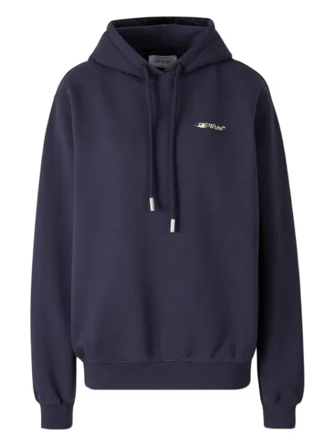 Off-White moletom com capuz e logo