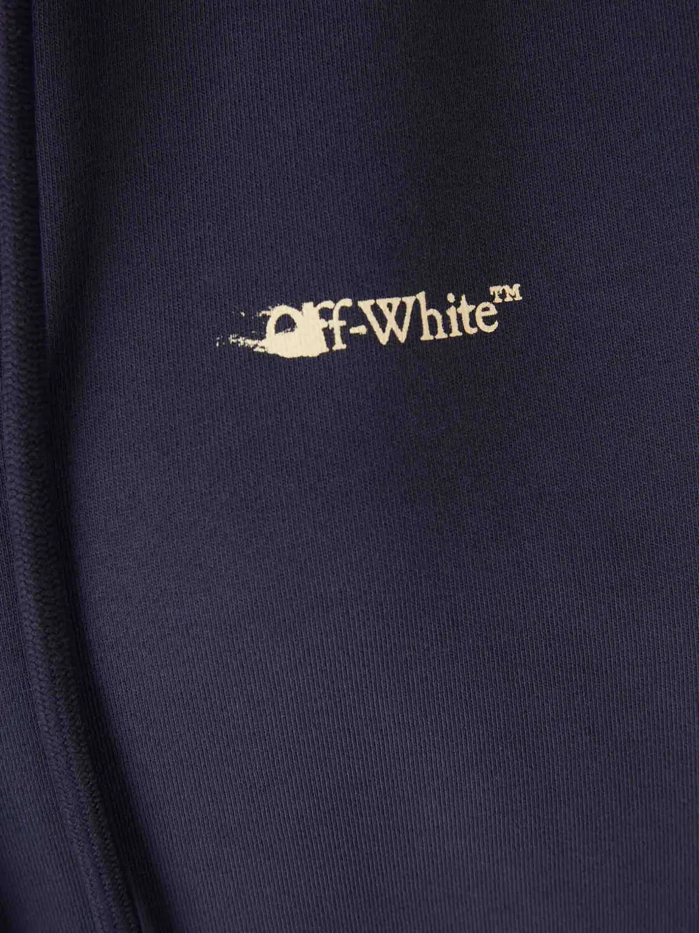 Off-white Hooded Logo Sweatshirt In Black