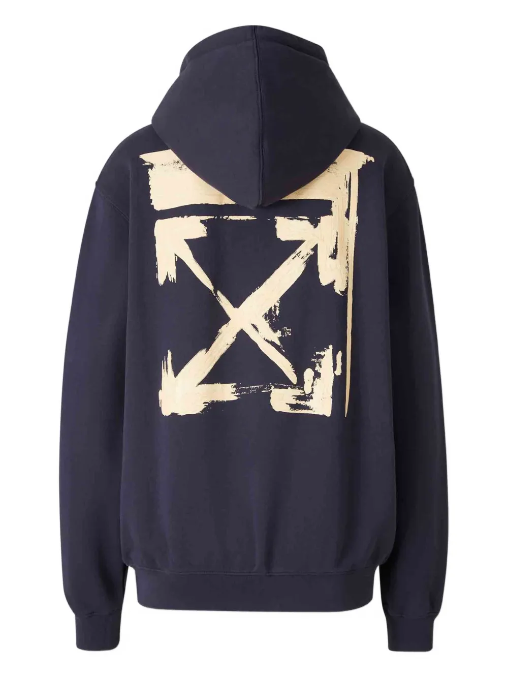 Off-white Hooded Logo Sweatshirt In Black