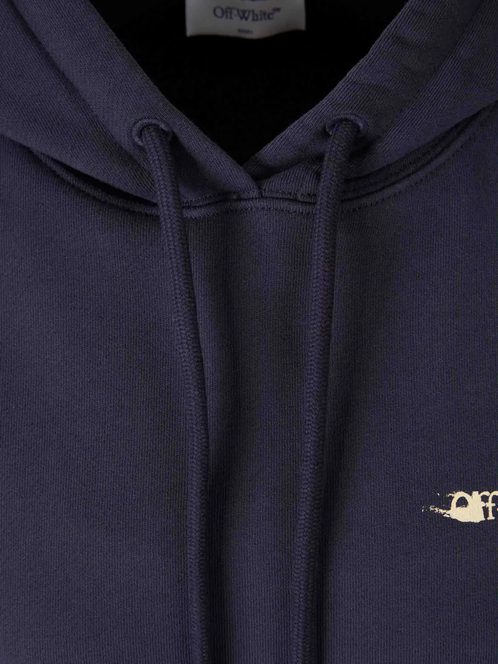 Off-white Hooded Logo Sweatshirt In Black