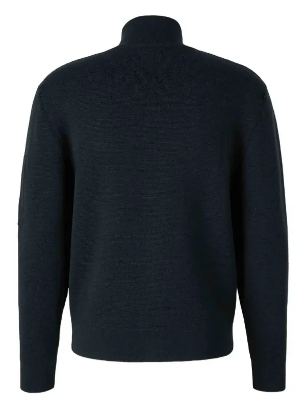 CP COMPANY ジップアップニット コットンニット C.P. Company ジップアップ ニットトップ | グレー | FARFETCH JP