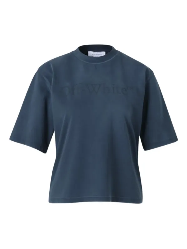 Off-White Logo-print T-shirt in Blue