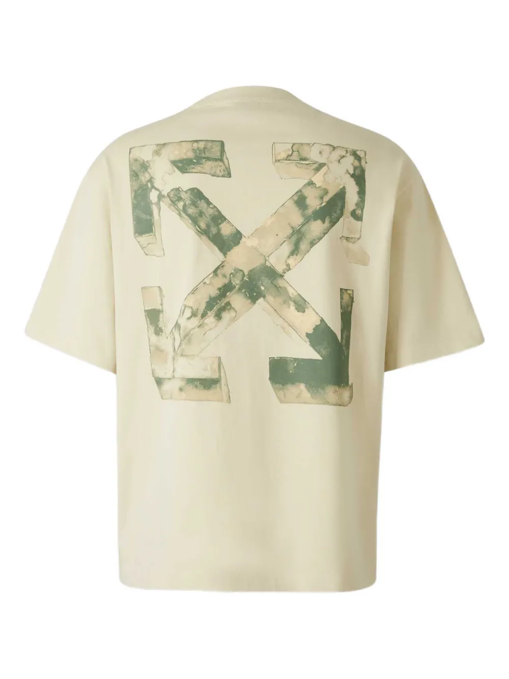 Off-White graphic logo T-shirt - Beige