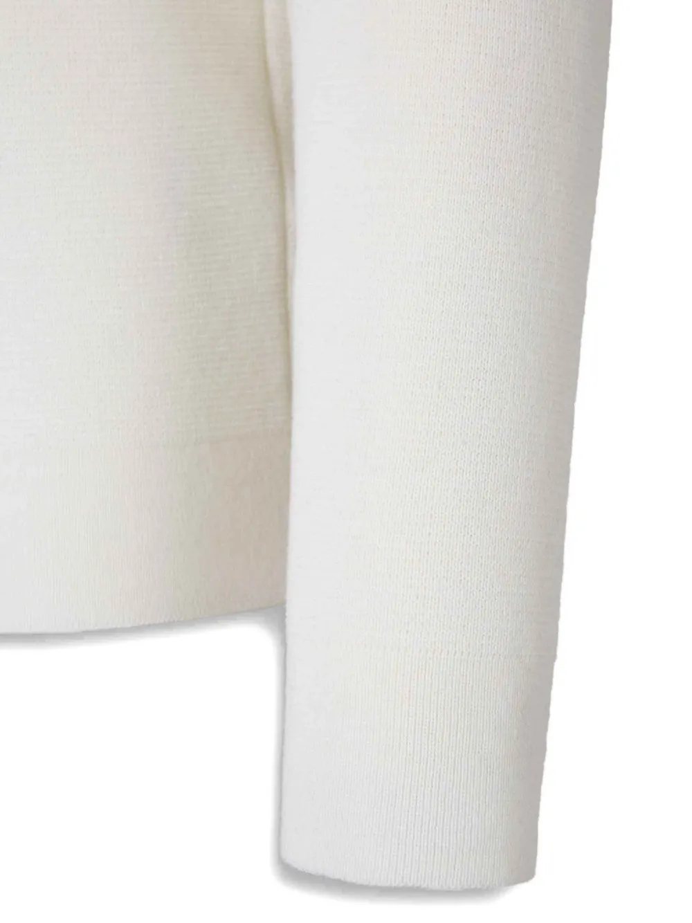 C.p. Company Roll Neck Zip Sweatshirt In White