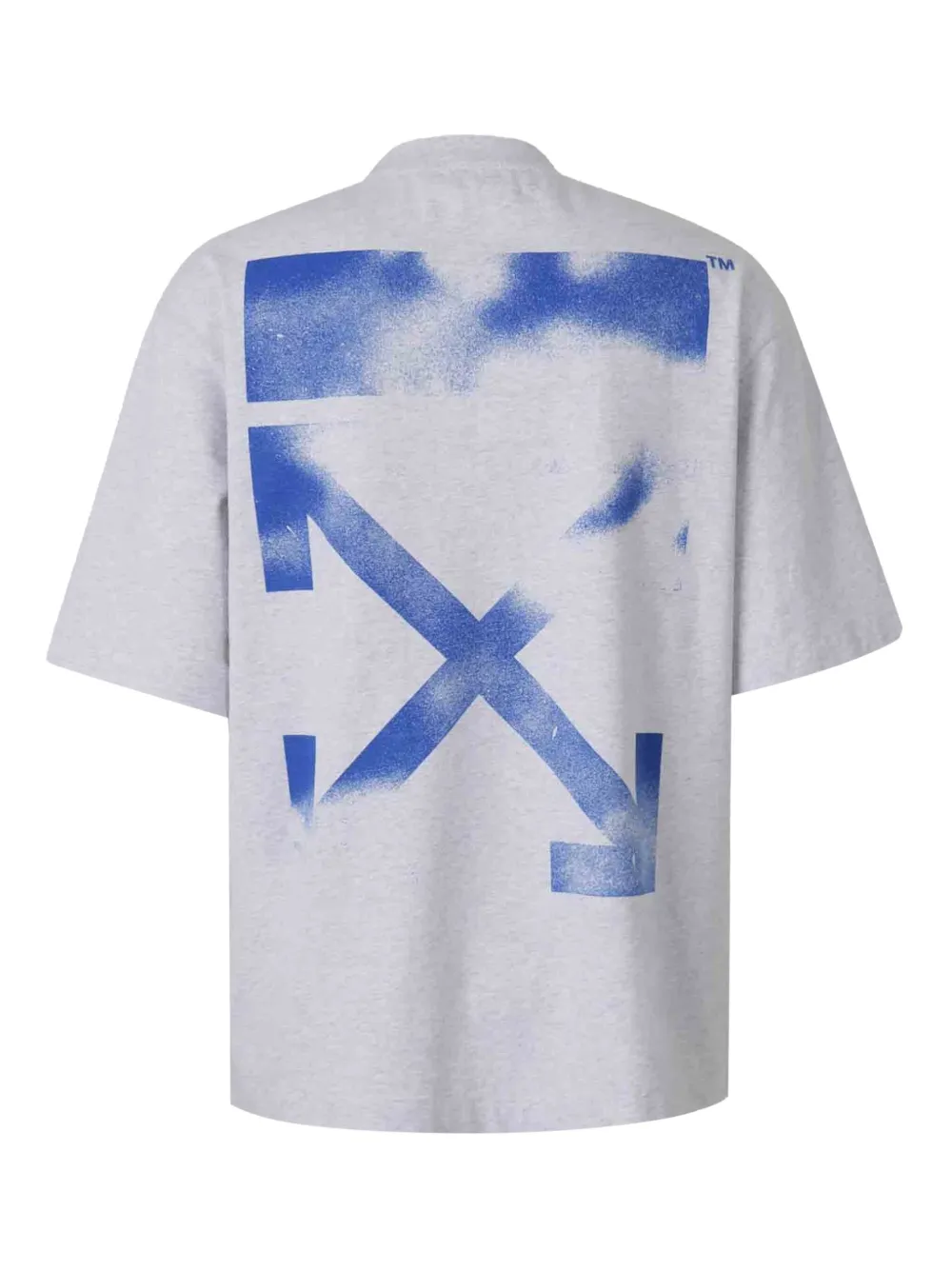 Off-White logo round-neck T-shirt - Grijs