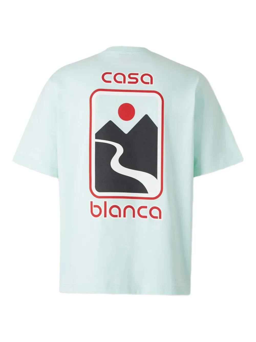 Casablanca printed short-sleeve T-shirt - Groen
