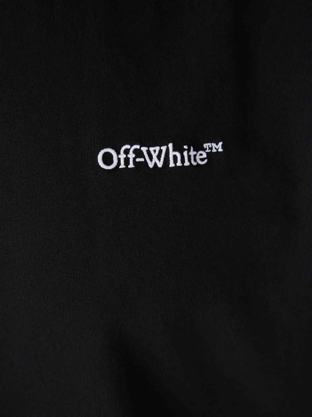 Off-white Ss22 Printing Round Neck Short Sleeve Loose Fit Black In Black