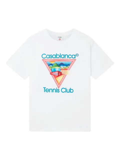 Casablanca graphic print round neck T-shirt