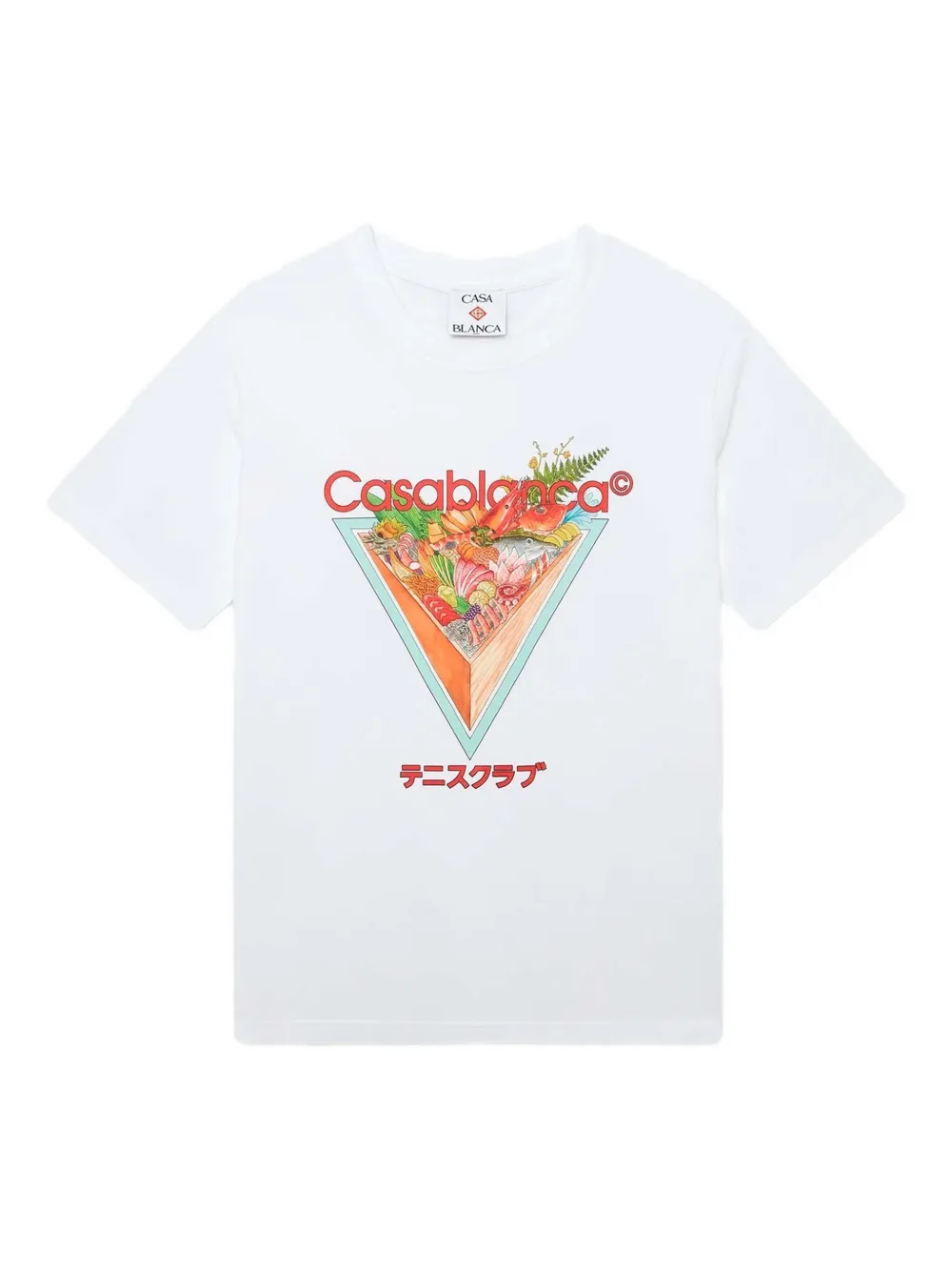 Casablanca graphic print round-neck T-shirt | White | Image 1