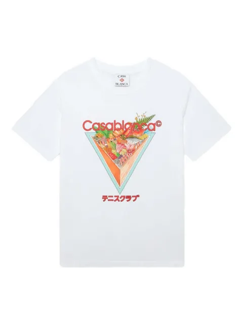 Casablanca graphic print round-neck T-shirt
