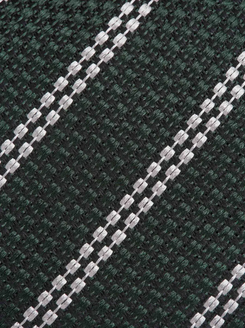 Zegna Geometric Pattern Tie In Black