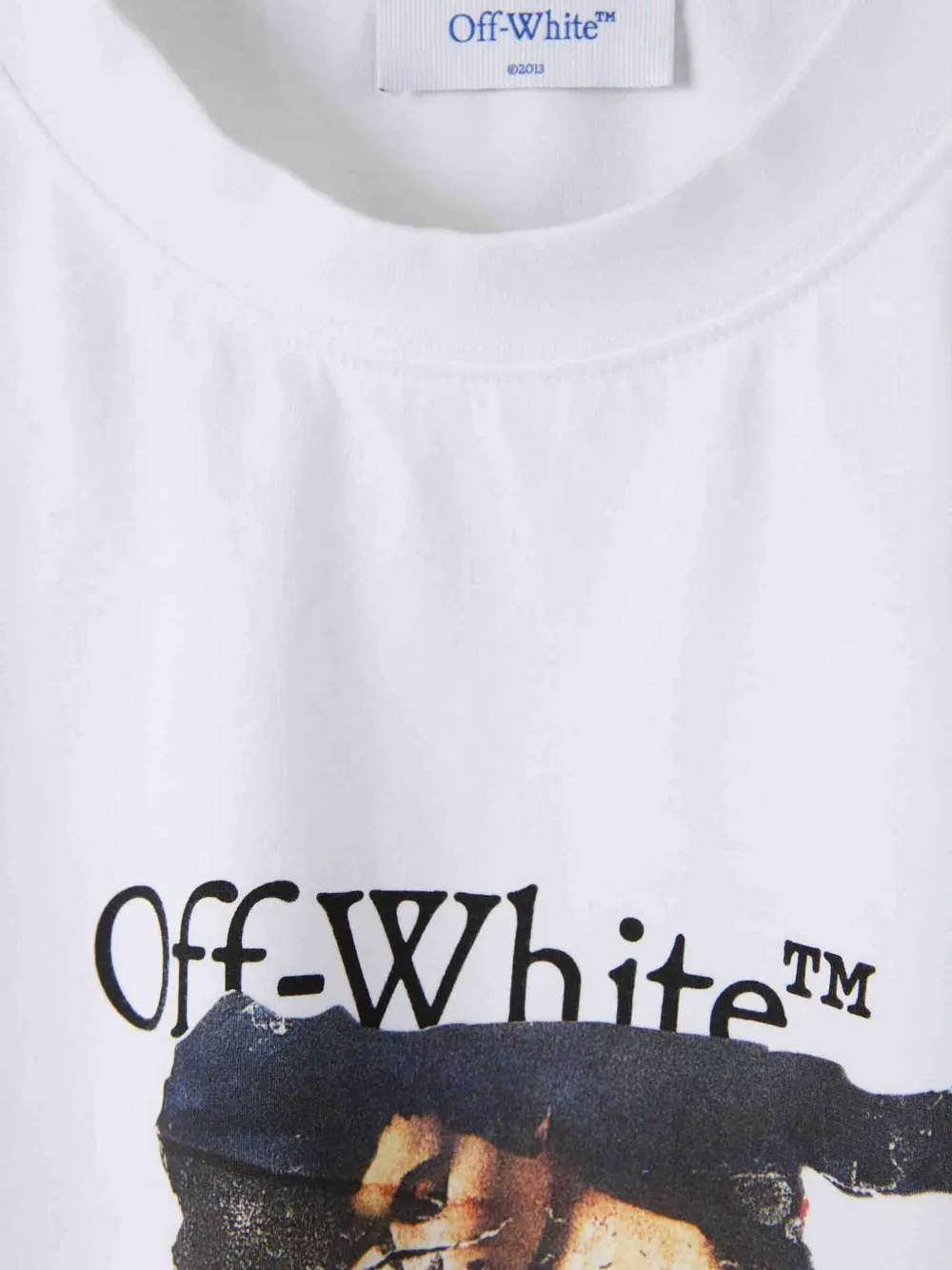 Off-White T-shirt met logo Wit