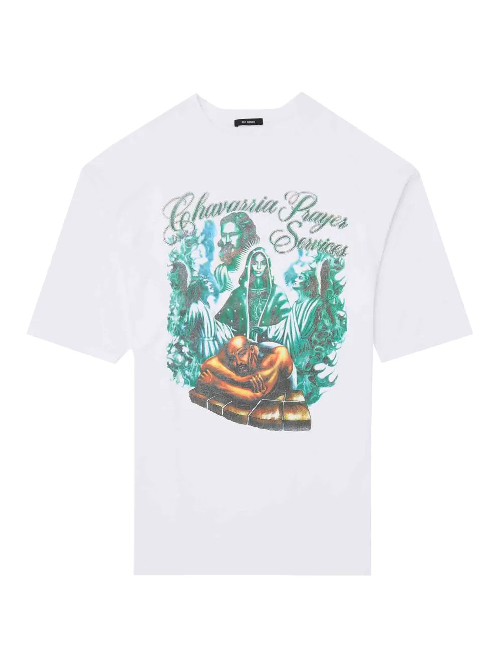 Willy Chavarria Chavarria Prayer Services Northsider Tee In White