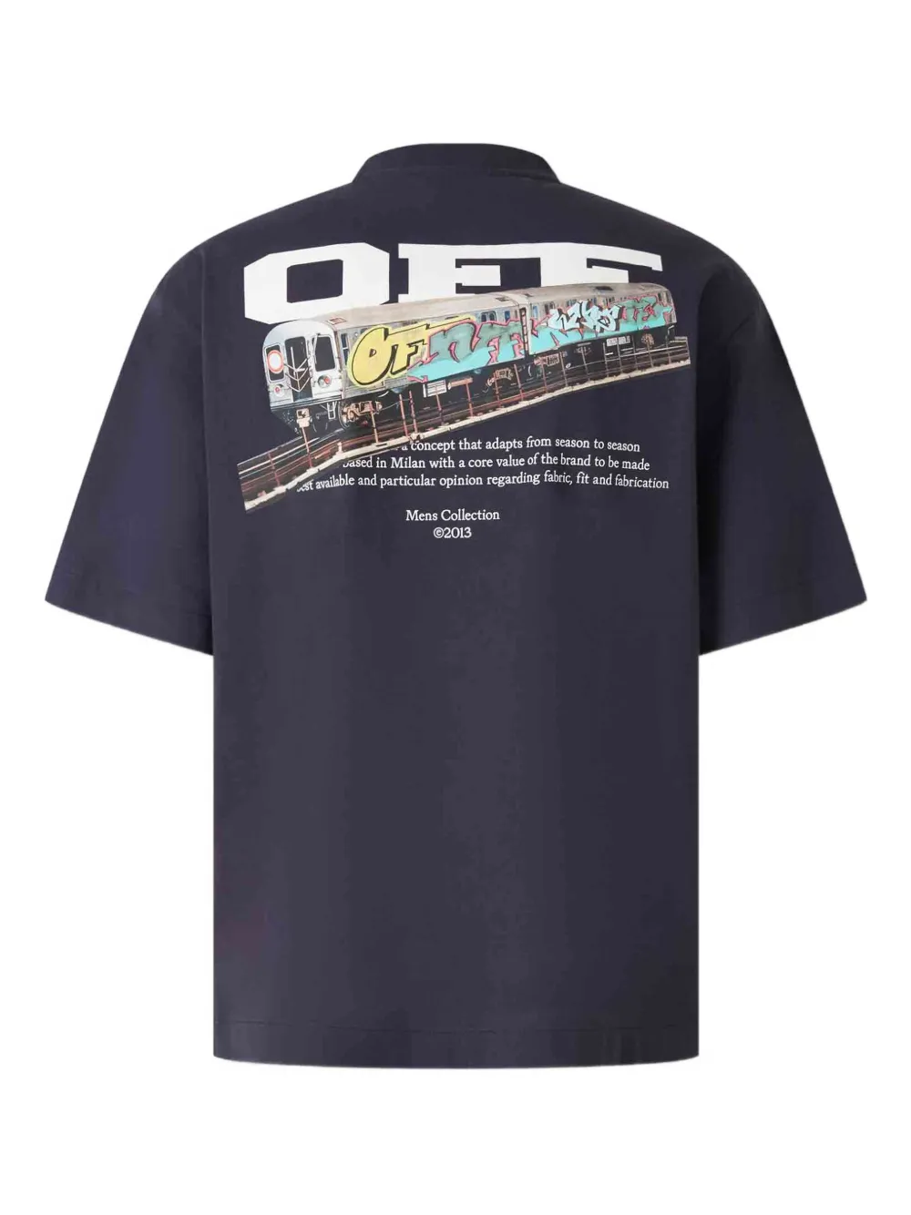 Off-White graphic print T-shirt - Blauw