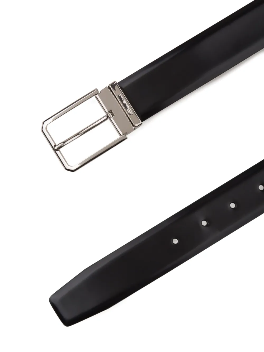 Santoni Riem met gesp - Zwart