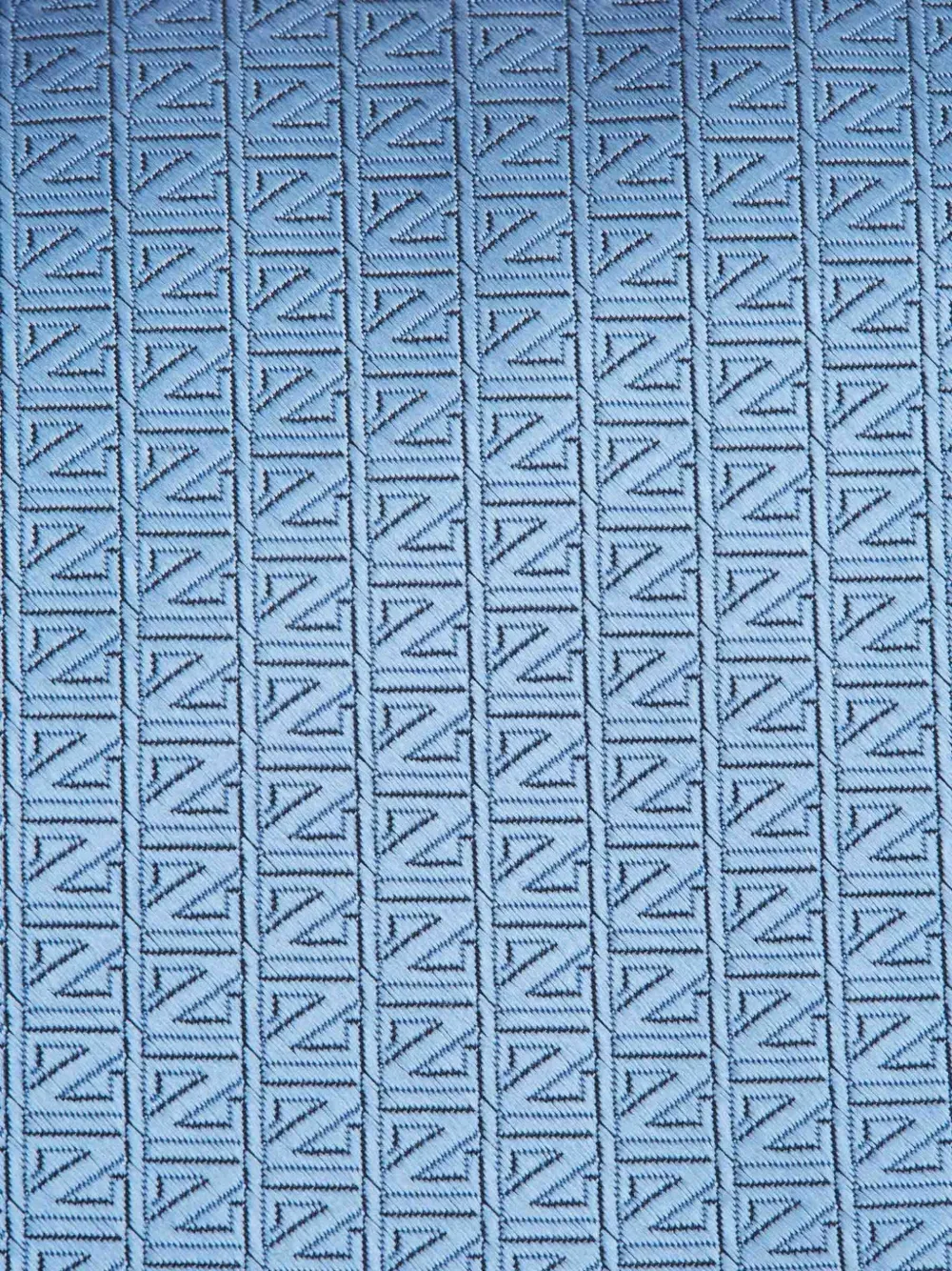 Zegna Geometric Silk Tie In Blue