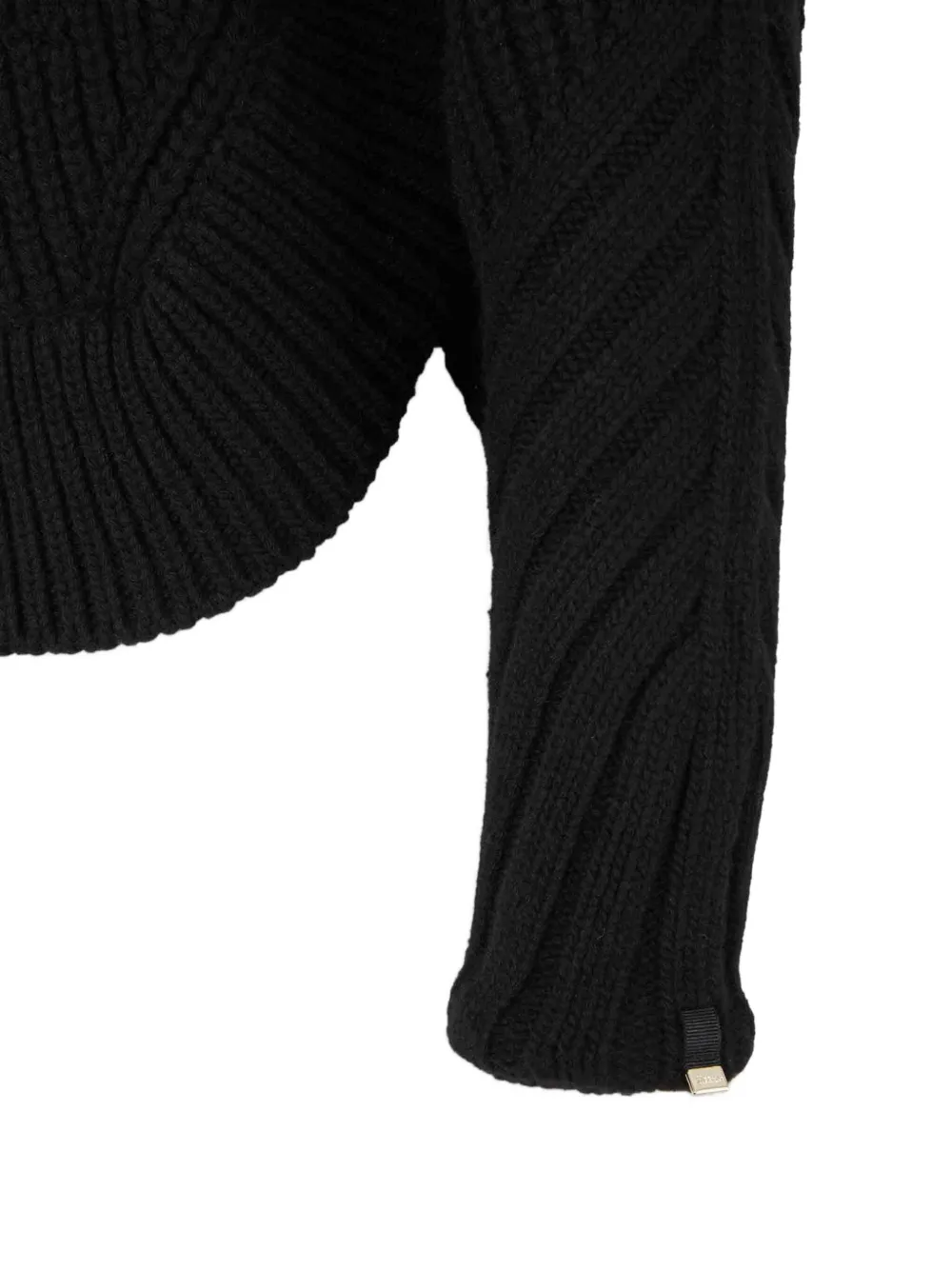 Herno Geribbeld vest met capuchon Zwart