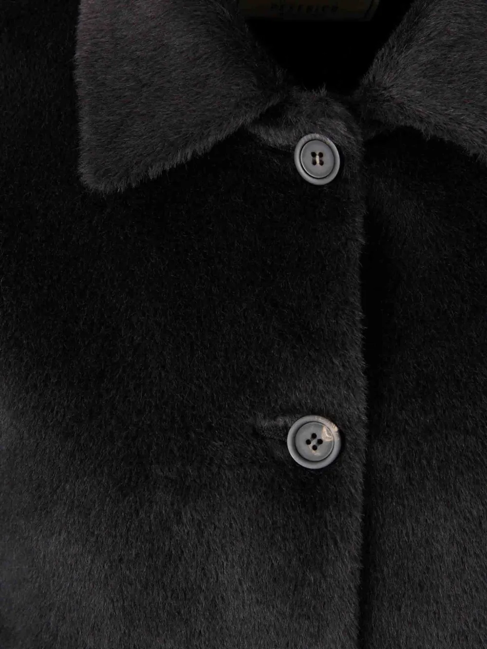 Peserico Button Jacket In Black