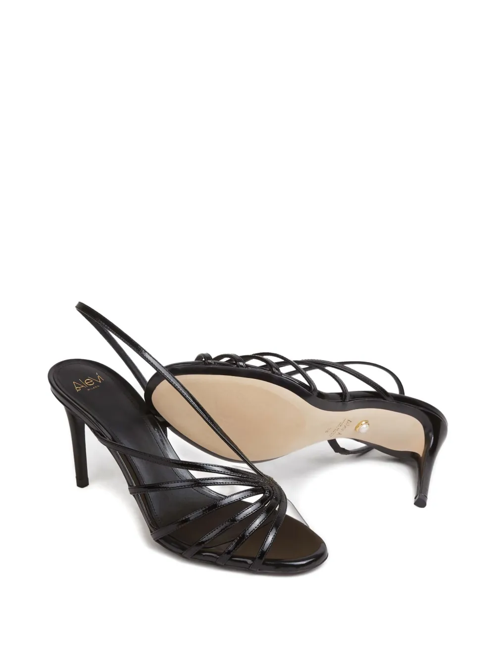 Alevì 80 mm Star sandalen Zwart