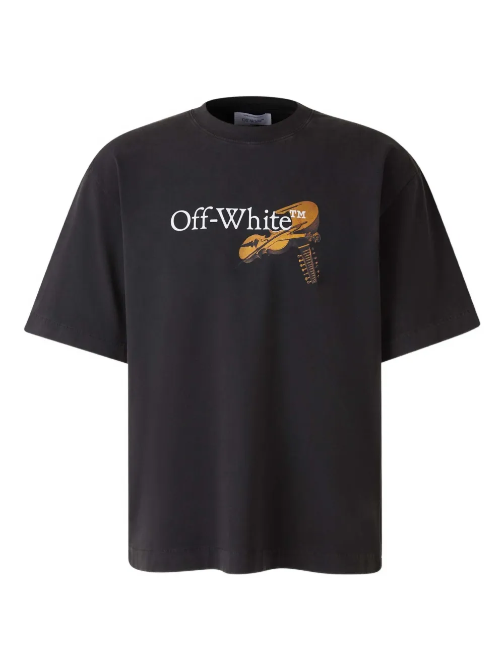 Off-white Cupid Arrow Graphic Short Sleeve T-shirt In Black