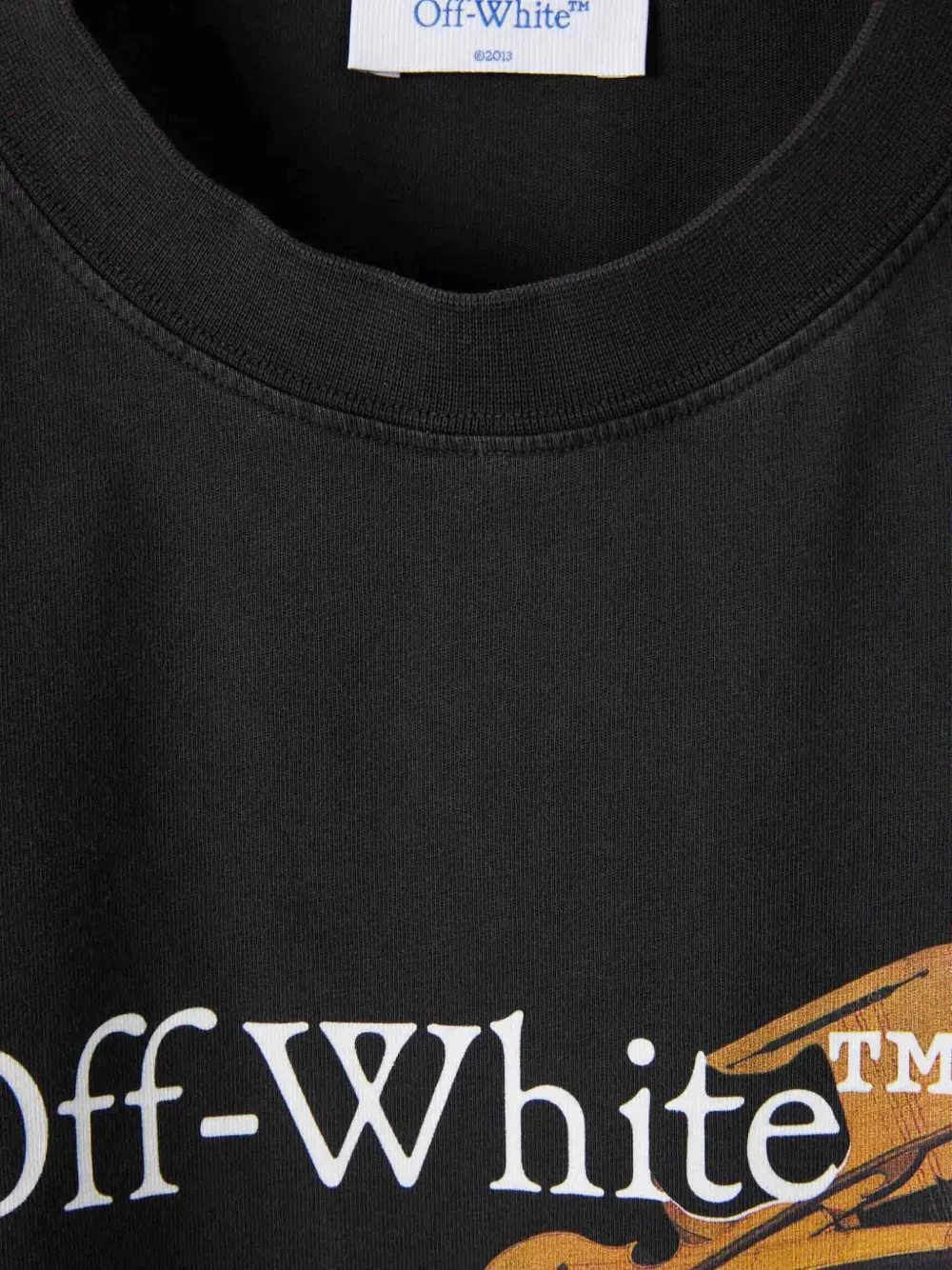 Off-white Cupid Arrow Graphic Short Sleeve T-shirt In Black