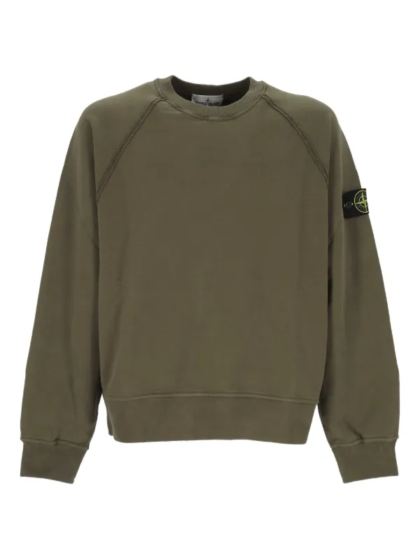 Stone Island ラグランスリーブ スウェットシャツ | グリーン