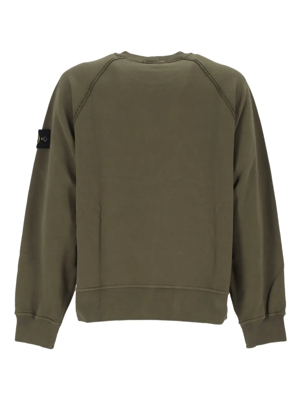 Stone Island raglan-sleeve patch-logo sweatshirt - Groen
