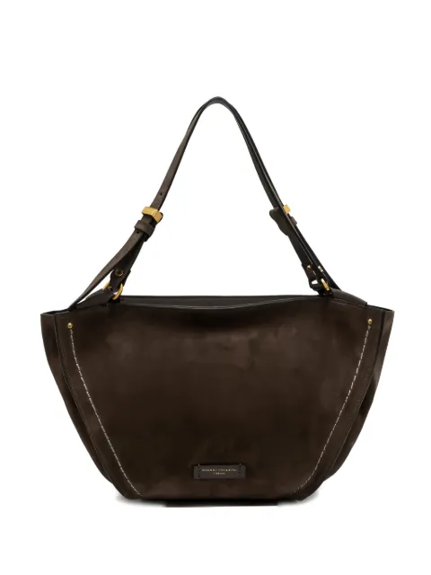 GIANNI CHIARINI stitched-detail leather shoulder bag