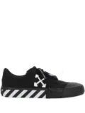 Off-White arrow-logo cotton sneakers - Black
