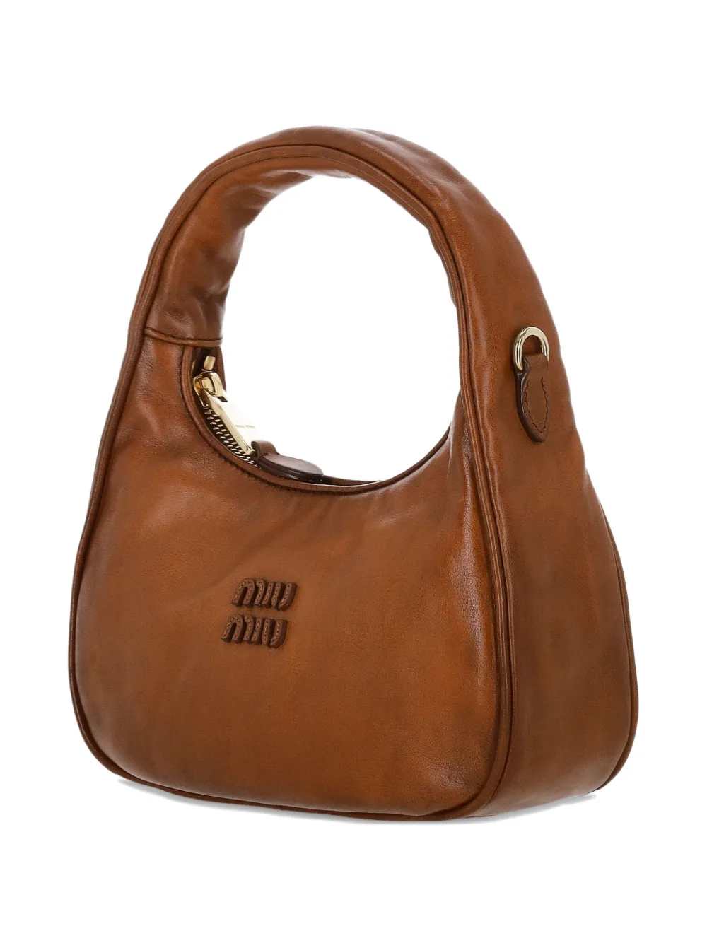 Miu Hobo Wander leren shopper Bruin