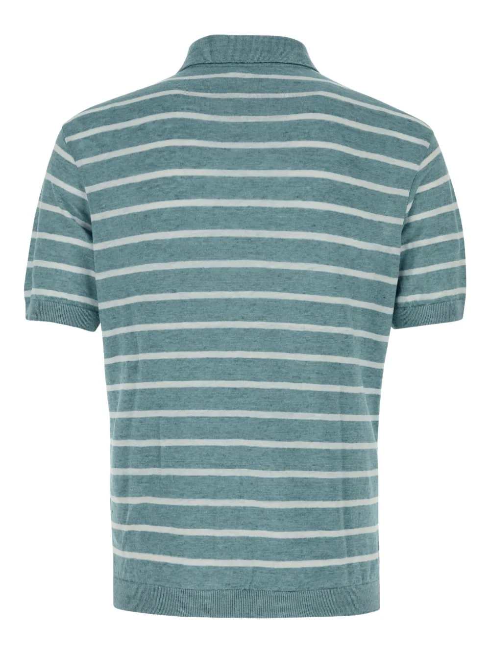Paul & Shark striped-detail polo shirt - Blauw