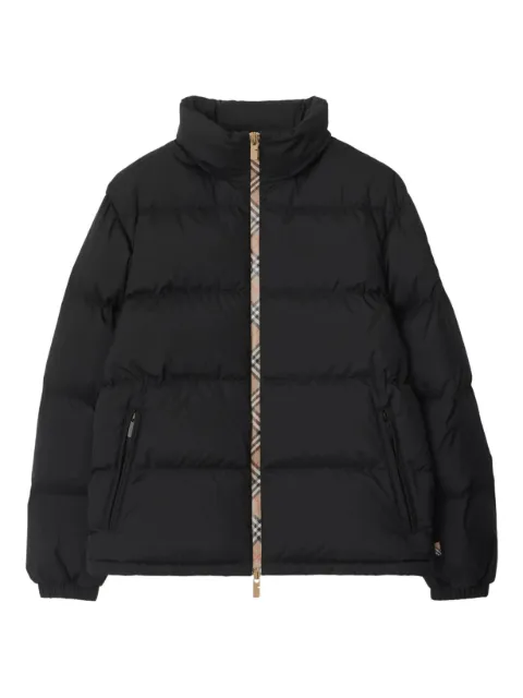 Burberry Checker-tape snowdon puffer jacket