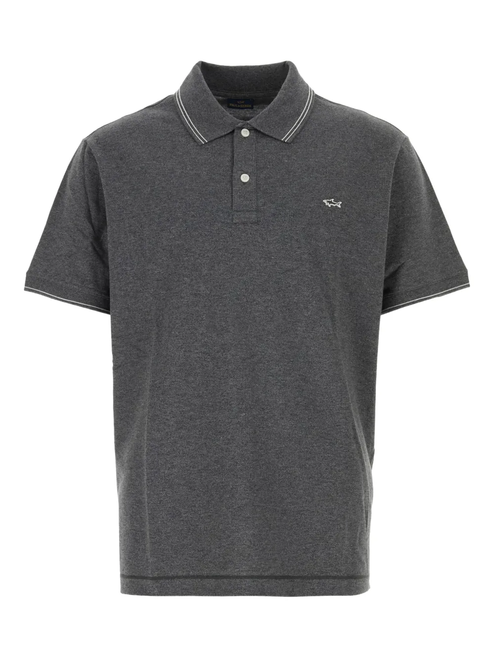 Paul & Shark logo-detail polo shirt | Grey | Image 1
