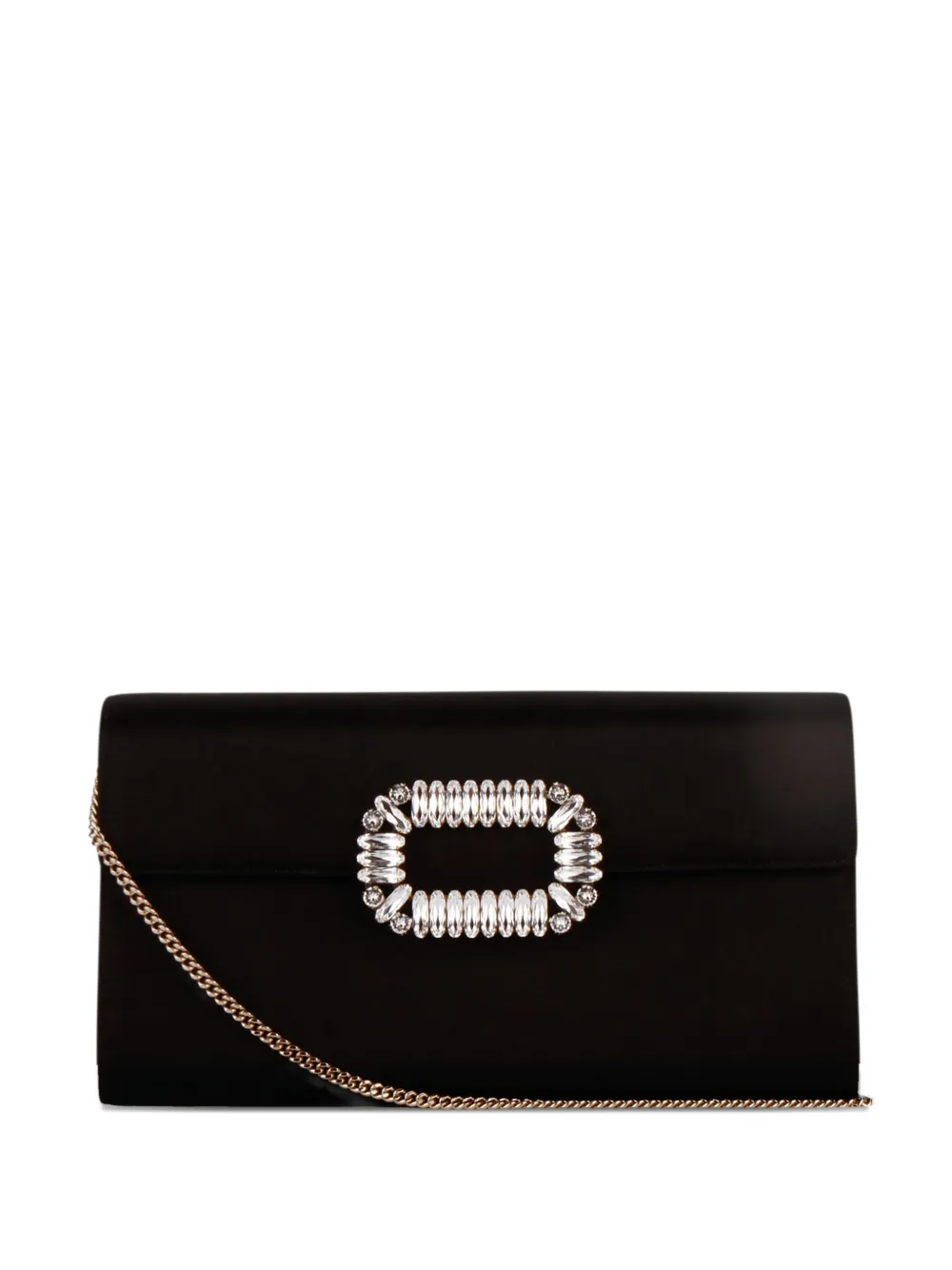 Roger Vivier Pilgrim Choc clutch bag | Black | Image 1