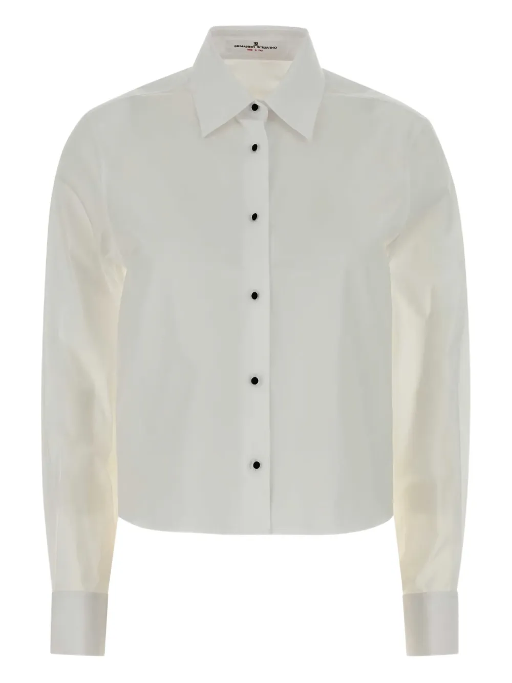 Ermanno Scervino Buttoned Cotton Shirt In White