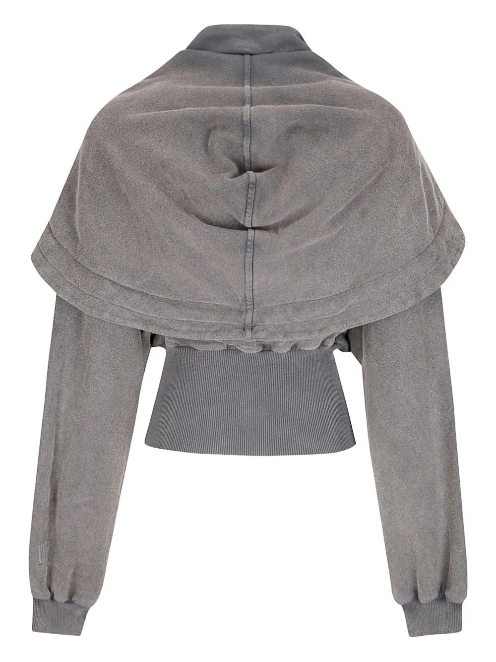KNWLS Haze cinched-waist hoodie - Grijs