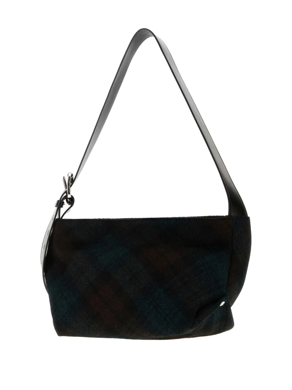 Vivienne Westwood Small Maxime Check-pattern Crossbody In Green