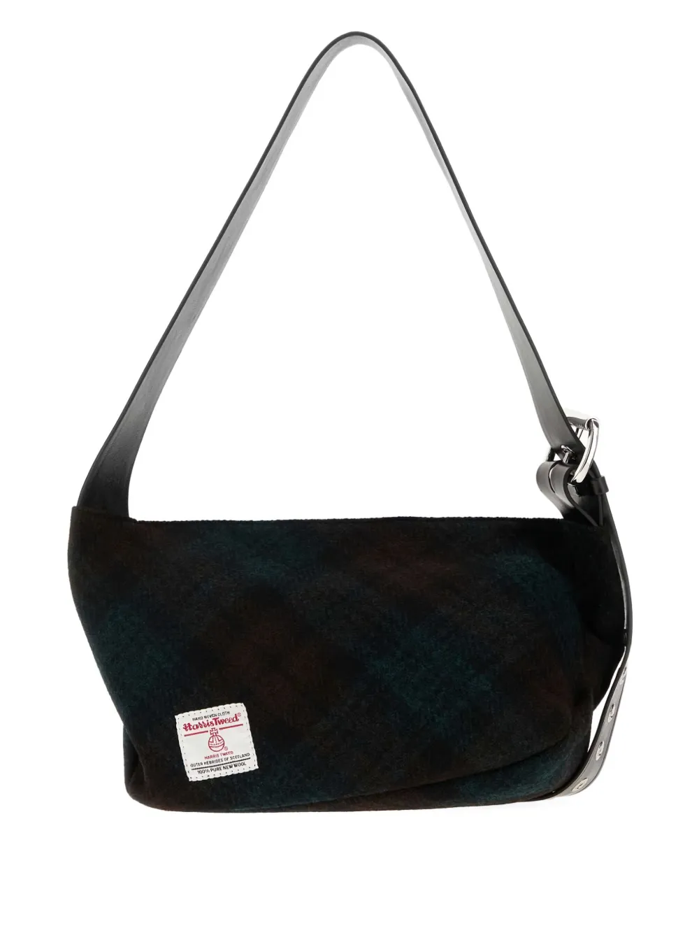 Vivienne Westwood Small Maxime Check-pattern Crossbody In Green