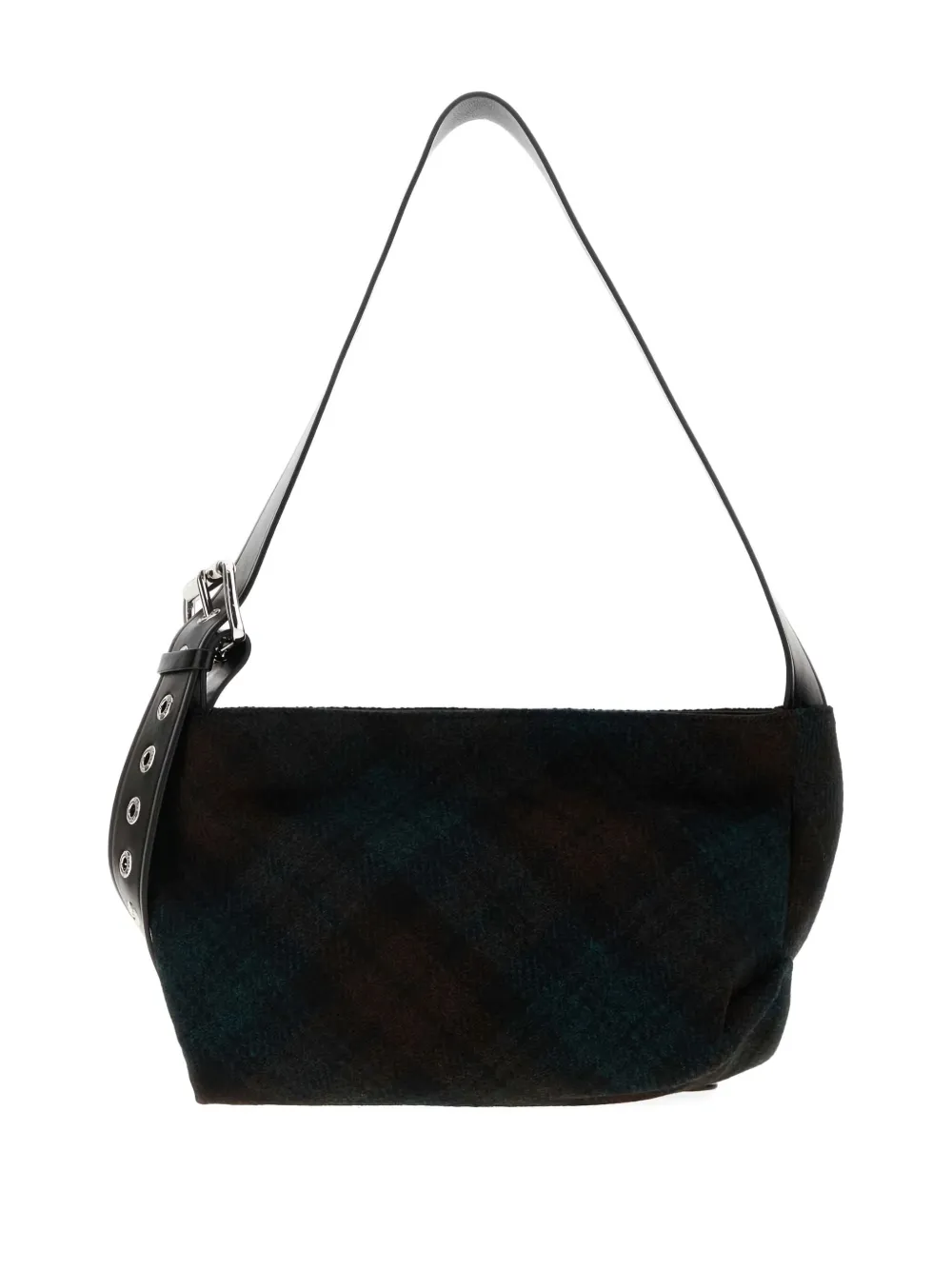Vivienne Westwood Small Maxime Check-pattern Crossbody In Green