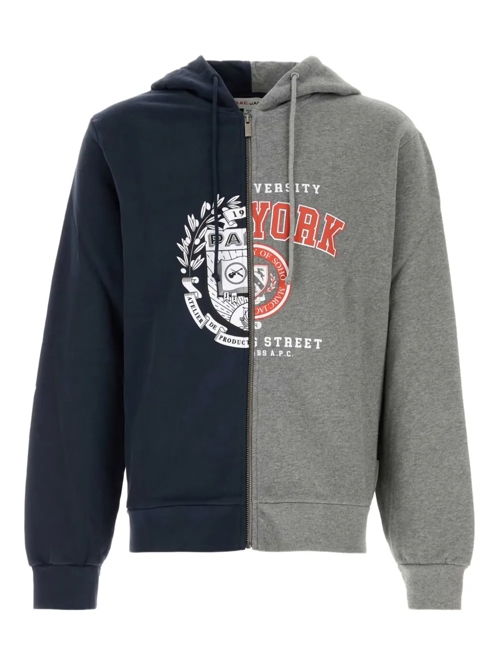 A.P.C. hoodie con cierre | azul | Image 1