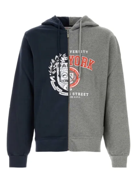A.P.C. huvtröja med dragkedja