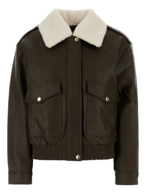 Michael Michael Kors long-sleeve shearling-collar jacket